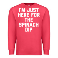Cardinal foodie appetizer i'm just here for the spinach dip premium t shirt Premium Sweatshirt - linhVisuals