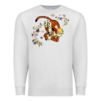 Oatmeal Heather calvin Premium Sweatshirt - linhVisuals