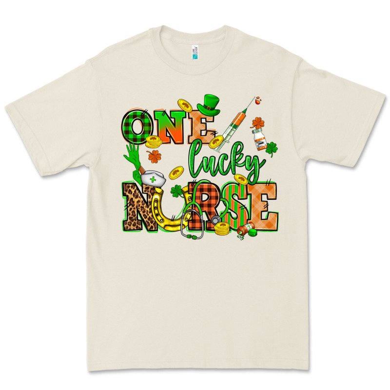 St. Patricks Day One Lucky Nurse Premium Tee by HowdyJamesFarm | Teevron