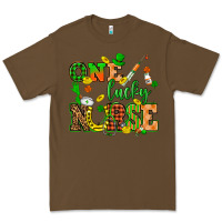 Cacao St. Patricks Day one lucky nurse Premium Tee - HowdyJamesFarm