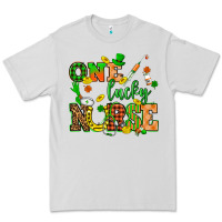 Dove Grey St. Patricks Day one lucky nurse Premium Tee - HowdyJamesFarm