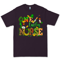 Plum St. Patricks Day one lucky nurse Premium Tee - HowdyJamesFarm