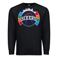 Black sixers basketball Premium Sweatshirt - linhVisuals