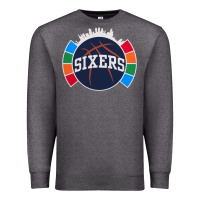 Charcoal Heather sixers basketball Premium Sweatshirt - linhVisuals