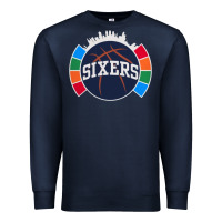 Navy sixers basketball Premium Sweatshirt - linhVisuals