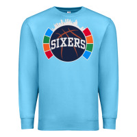 Ocean Blue sixers basketball Premium Sweatshirt - linhVisuals