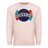 Pale Pink sixers basketball Premium Sweatshirt - linhVisuals