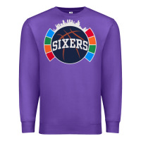 Purple sixers basketball Premium Sweatshirt - linhVisuals