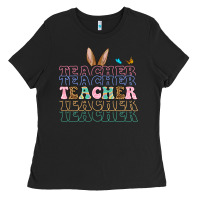 Easter Bunny Teacher Ladies Tee | Teevron