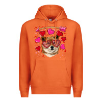 Carrot valentine's shiba inu Premium Hoodie - RanaPortraitStore