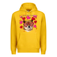 Lemon valentine's shiba inu Premium Hoodie - RanaPortraitStore
