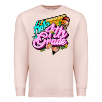 Pale Pink hello 4th grade Premium Sweatshirt - JahusDesignShop