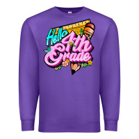 Purple hello 4th grade Premium Sweatshirt - JahusDesignShop