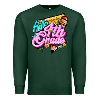 Sports Green hello 4th grade Premium Sweatshirt - JahusDesignShop