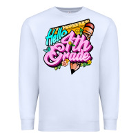 White hello 4th grade Premium Sweatshirt - JahusDesignShop