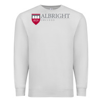 Dove Grey albright college vectorized Premium Sweatshirt - linhVisuals