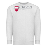 Oatmeal Heather albright college vectorized Premium Sweatshirt - linhVisuals