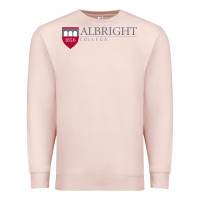 Pale Pink albright college vectorized Premium Sweatshirt - linhVisuals