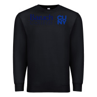 Black baruch college vectorized Premium Sweatshirt - linhVisuals