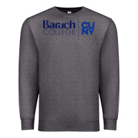 Charcoal Heather baruch college vectorized Premium Sweatshirt - linhVisuals
