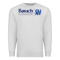 Dove Grey baruch college vectorized Premium Sweatshirt - linhVisuals