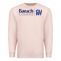 Pale Pink baruch college vectorized Premium Sweatshirt - linhVisuals
