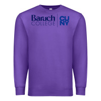 Purple baruch college vectorized Premium Sweatshirt - linhVisuals