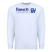White baruch college vectorized Premium Sweatshirt - linhVisuals