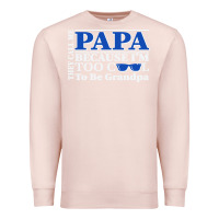 Pale Pink they call me papa because i'm too cool to be grandpa Premium Sweatshirt - linhVisuals