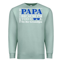 Seafoam they call me papa because i'm too cool to be grandpa Premium Sweatshirt - linhVisuals