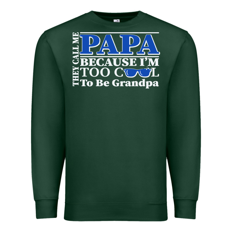 They Call Me Papa Because I'm Too Cool To Be Grandpa Premium Sweatshirt by linhVisuals | Teevron