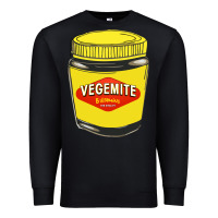 Black vegemite Premium Sweatshirt - linhVisuals