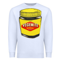 White vegemite Premium Sweatshirt - linhVisuals
