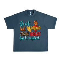 Midnight Navy Don't Let Your Heart Be Troupled Urban Heavy Tee - BundleAndBundleShop