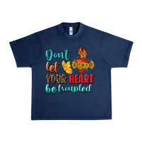 Navy Don't Let Your Heart Be Troupled Urban Heavy Tee - BundleAndBundleShop
