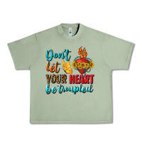 Oil Green Don't Let Your Heart Be Troupled Urban Heavy Tee - BundleAndBundleShop