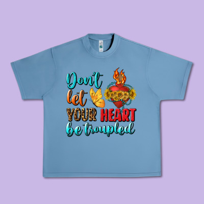 Don't Let Your Heart Be Troupled Urban Heavy Tee Designed By Bundleandbundleshop