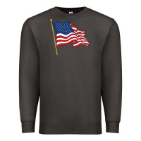 Smoke American flag Premium Sweatshirt - linhVisuals