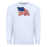 White American flag Premium Sweatshirt - linhVisuals