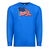 True Royal American flag Premium Sweatshirt - linhVisuals
