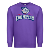 Purple lehigh valley ironpigs Premium Sweatshirt - linhVisuals