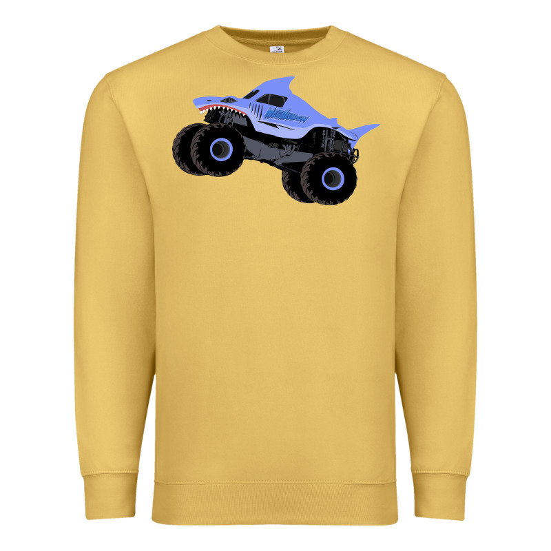 Monster Truck Megalodon Premium Sweatshirt by linhVisuals | Teevron