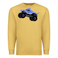 Antique Gold Monster Truck Megalodon Premium Sweatshirt - linhVisuals