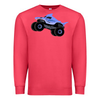 Cardinal Monster Truck Megalodon Premium Sweatshirt - linhVisuals
