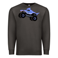 Smoke Monster Truck Megalodon Premium Sweatshirt - linhVisuals