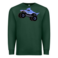Sports Green Monster Truck Megalodon Premium Sweatshirt - linhVisuals