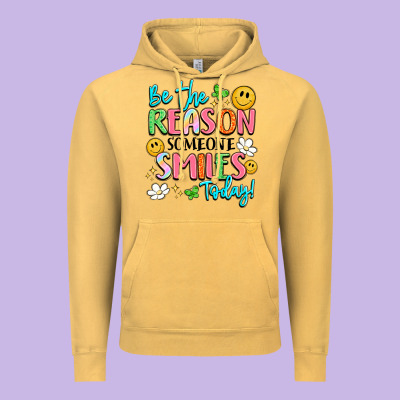 Be The Reason Someone Smiles Today Vintage Hoodie Designed By Lillyallendesigns