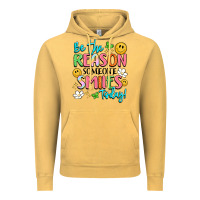 Vintage Mustard be the reason someone smiles today Vintage Hoodie - LillyAllenDesigns