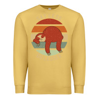 Antique Gold say less do lesser funny sloth Premium Sweatshirt - linhVisuals