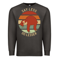 Smoke say less do lesser funny sloth Premium Sweatshirt - linhVisuals